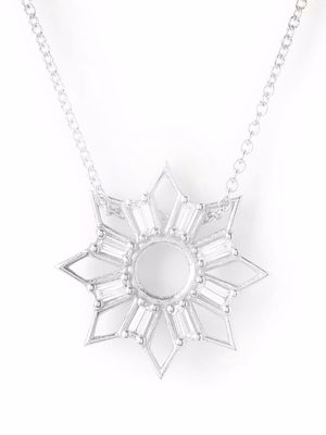 THE ALKEMISTRY 18kt white gold Sun diamond necklace - Silver