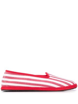Vibi Venezia striped slip-on espadrilles - Red