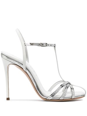 Casadei metallic strappy sandals - Silver