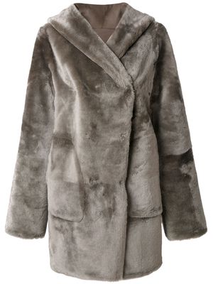 Sylvie Schimmel hooded coat - Grey