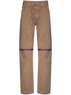 Jacquemus straight-leg denim jeans - Brown
