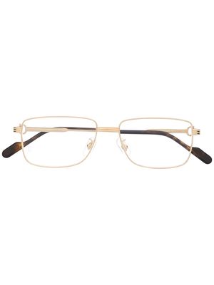 Cartier Eyewear C de Cartier rectangle-frame glasses - Gold