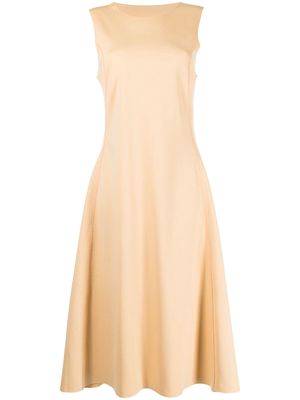 sulvam Stretch mid-length dress - Brown
