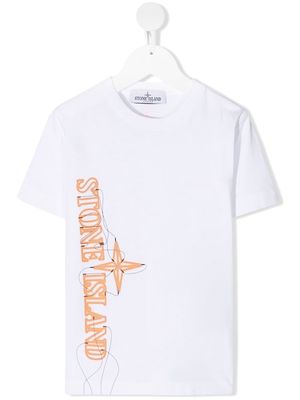Stone Island Junior logo-print short-sleeve T-shirt - White