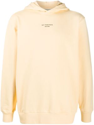 Drôle De Monsieur logo stamp hoodie - Orange