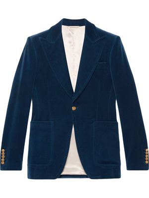 Gucci Velvet formal jacket - Blue