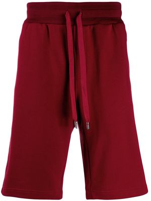 Dolce & Gabbana logo patch track shorts - Red