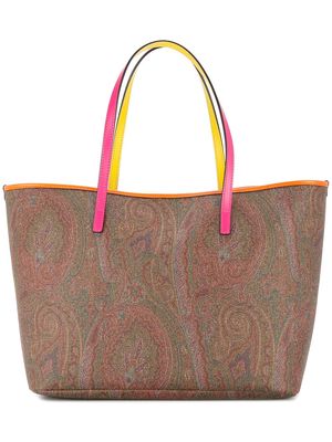 ETRO paisley shopper bag - Brown