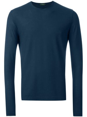 Zanone long-sleeve T-shirt - Blue