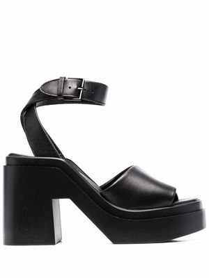 Clergerie open-toe leather sandals - Black
