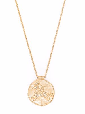 Maje astro zodiac medal sagittarius necklace - Gold