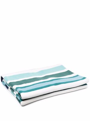 AMI AMALIA striped knit blanket - Blue