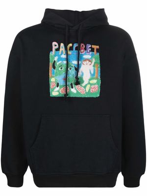 PACCBET World-Peace cotton hoodie - Black