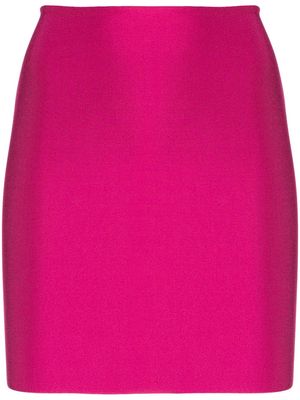 Herve L. Leroux high-waisted fitted miniskirt - Purple