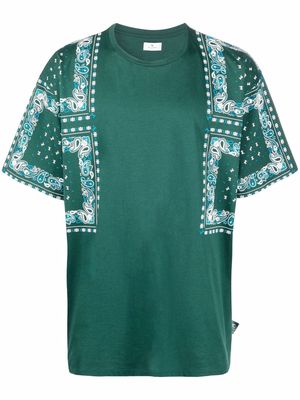 ETRO bandana-print cotton T-shirt - Green