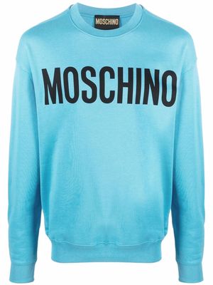 Moschino logo-print sweatshirt - Blue