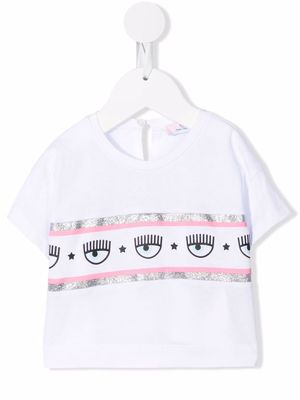 Chiara Ferragni Kids logo-print T-shirt - White