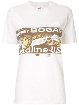 Fake Alpha Vintage 1970s pre-owned Humphrey Bogart T-shirt - White
