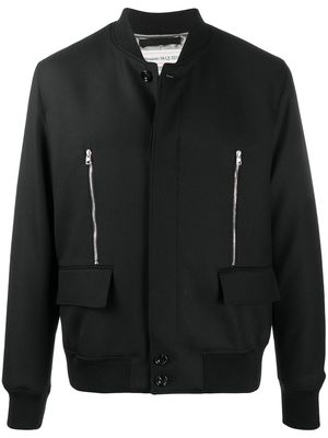 Alexander McQueen zip-detail jacket - Black