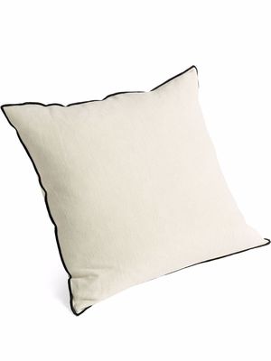 HAY contrasting-trim cushion - White