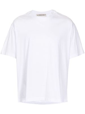Y/Project cut-out cotton T-shirt - White