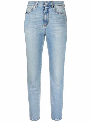 Alexander McQueen high-waisted slim-fit jeans - Blue
