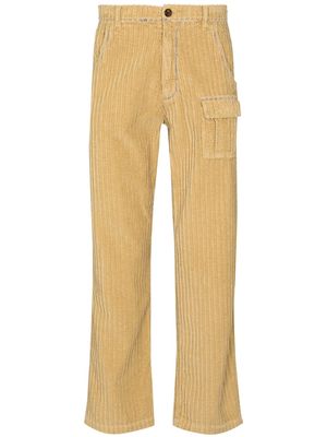 ERL corduroy cropped trousers - Neutrals