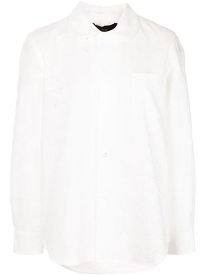 Comme des Garçons TAO all-over perforated shirt - White