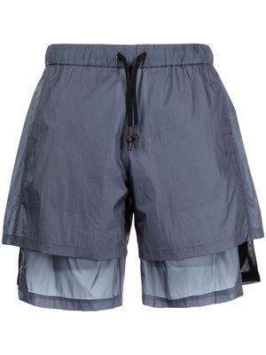 MCQ breathe layered shorts - Grey