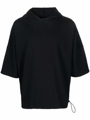 Alchemy short-sleeved hoodie - Black