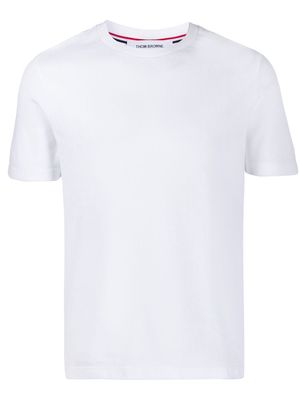 Thom Browne 4-Bar insert piqué T-shirt - White