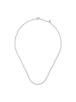Dodo 9kt rose gold mini beads Granelli necklace - Silver