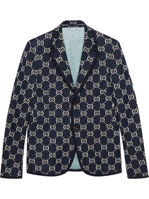 Gucci GG jacquard jacket - Blue