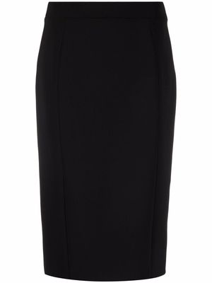 Moschino high-waist straight skirt - Black