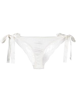 Gilda & Pearl Grace lace panel knickers - White