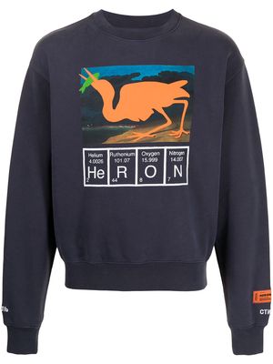 Heron Preston Periodic logo-print sweatshirt - Purple