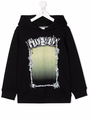 Givenchy Kids logo-print hoodie - Black