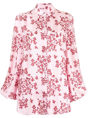 Macgraw Story printed silk blouse - Pink