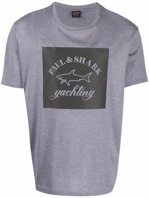 Paul & Shark logo-print cotton T-shirt - Grey