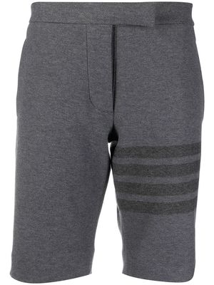 Thom Browne 4-Bar stripe twill shorts - Grey