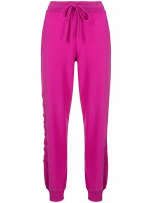 Versace raised-logo track pants - Pink