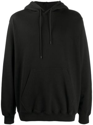 MSGM logo-print cotton hoodie - Black