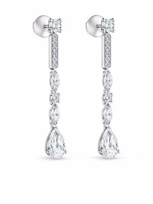 De Beers Jewellers 18kt white gold Snow Dance diamond earrings - Silver