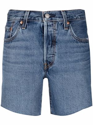 Levi's high-waisted denim shorts - Blue
