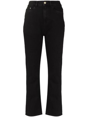 Wandler Carnation mid-rise straight-leg jeans - Black