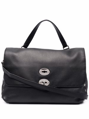 Zanellato medium Postina leather tote bag - Black