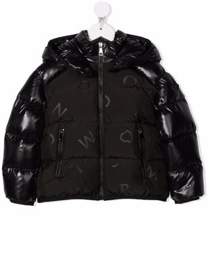 Moncler Enfant logo-print padded down jacket - Black