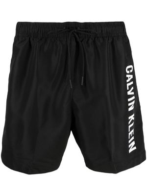 Calvin Klein Jeans logo-printed swim shorts - Black