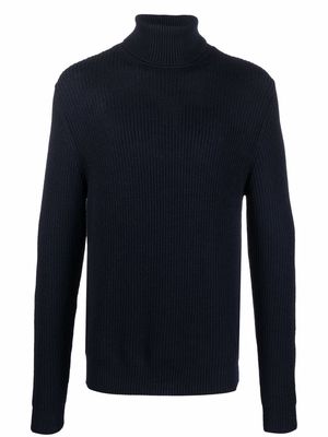 Woolrich roll neck knitted jumper - Blue