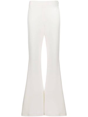 Ellery flared floor-length trousers - White